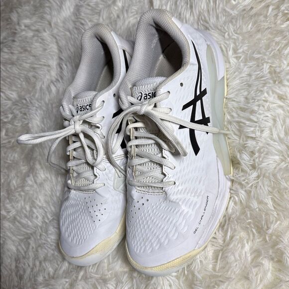 ASICS Gel-Challenger White and Black Tennis Shoes - Picture 3 of 7